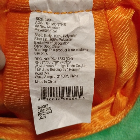 Baby size 0-6 months little pumpkin costume from Target - Picture 2 of 4